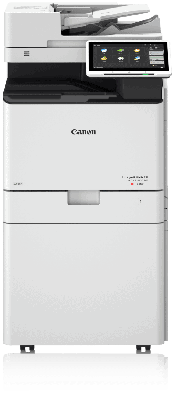 Canon A4 Farbmultifunktionssystem mit 1 Kassette und Unterschrank