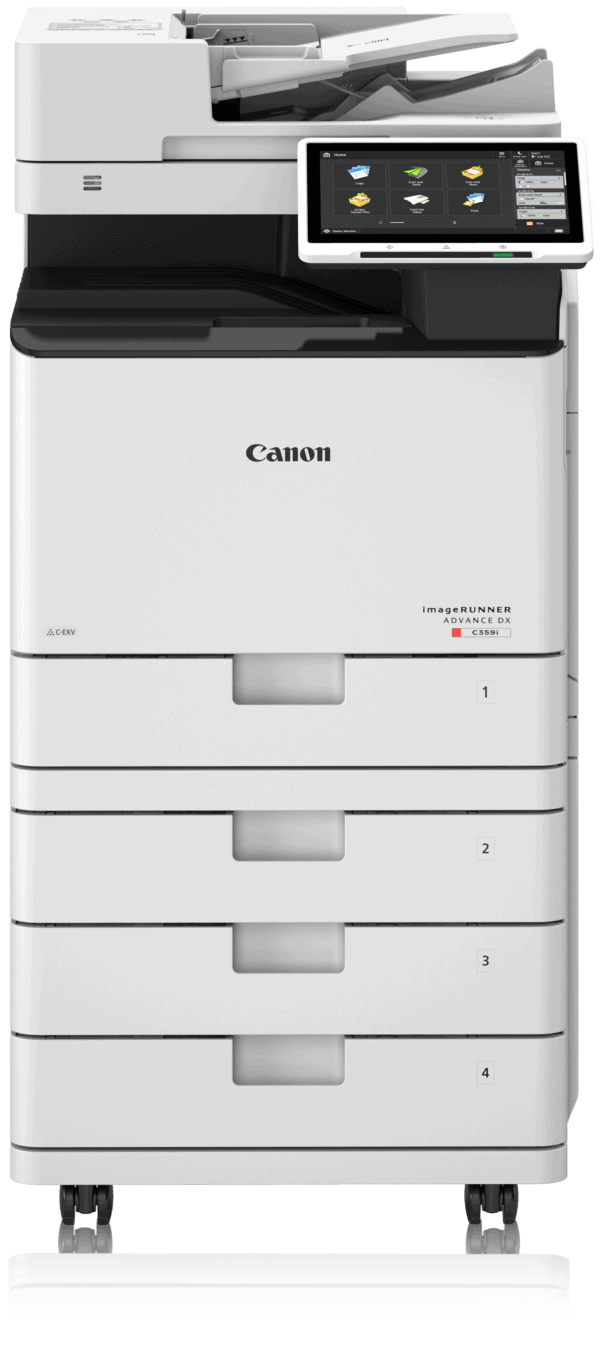 Canon A4 Farbmultifunktionssystem mit 4 Papierkassetten