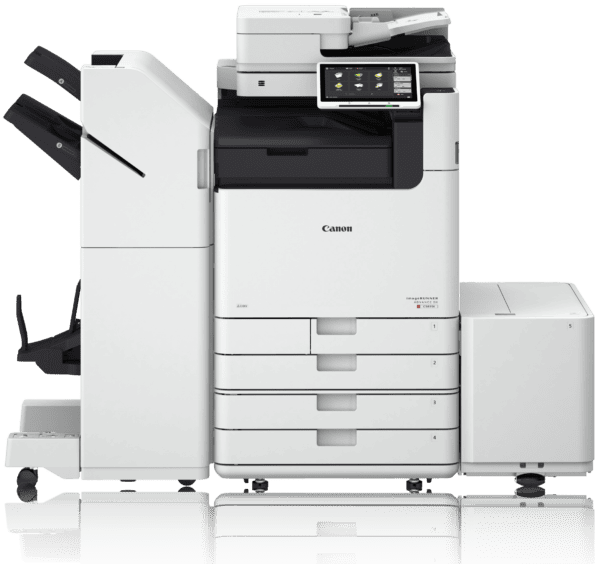 Canon iR ADV DX C5870i mit Broschürenfinisher und Papiermagazin