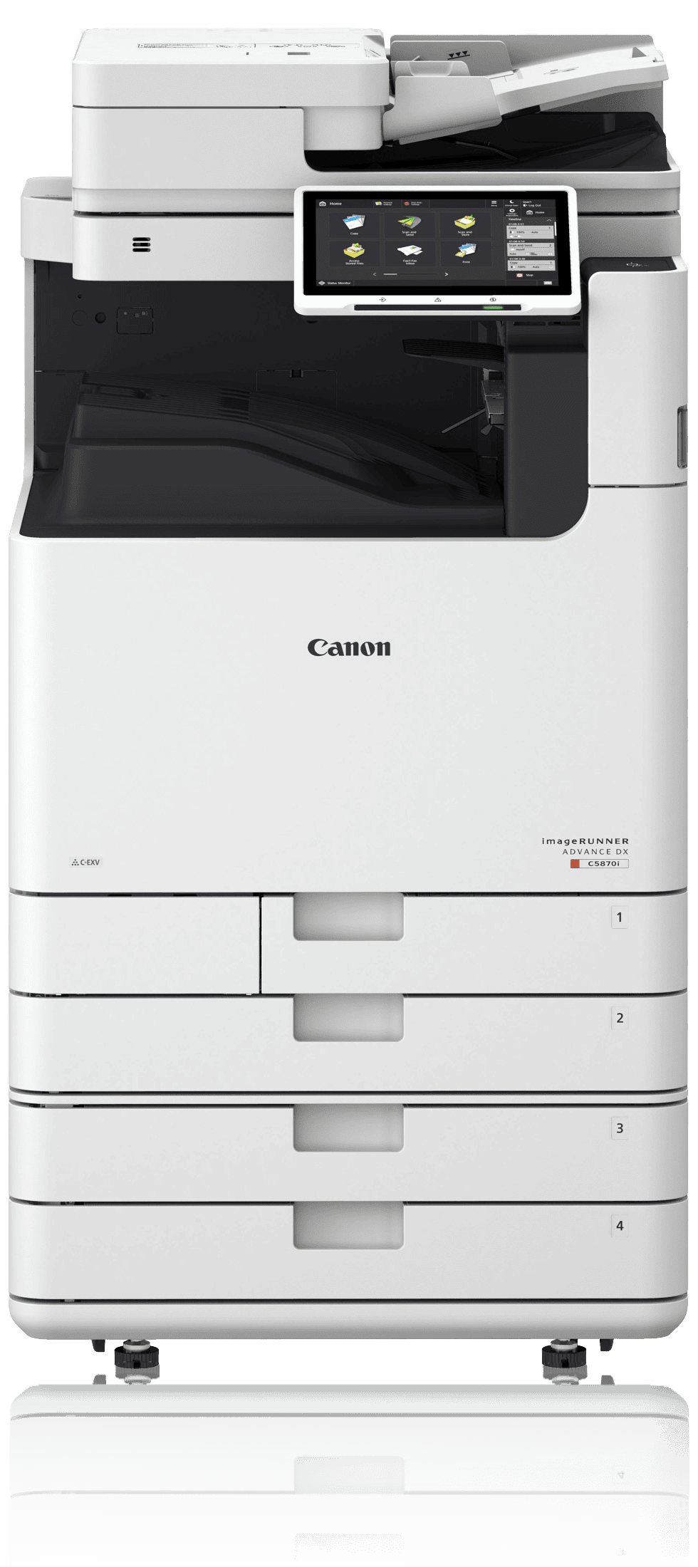 Canon iR ADV DX C5840i mit 4 Papierkassetten