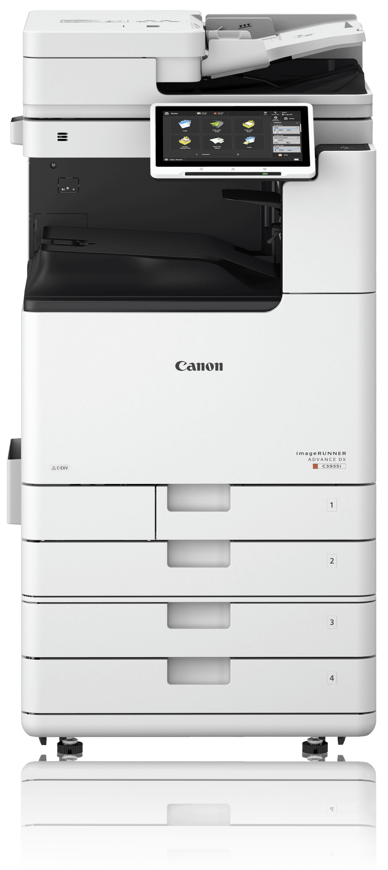 Canon iR ADV DX C3926i mit 4 Papierkassetten