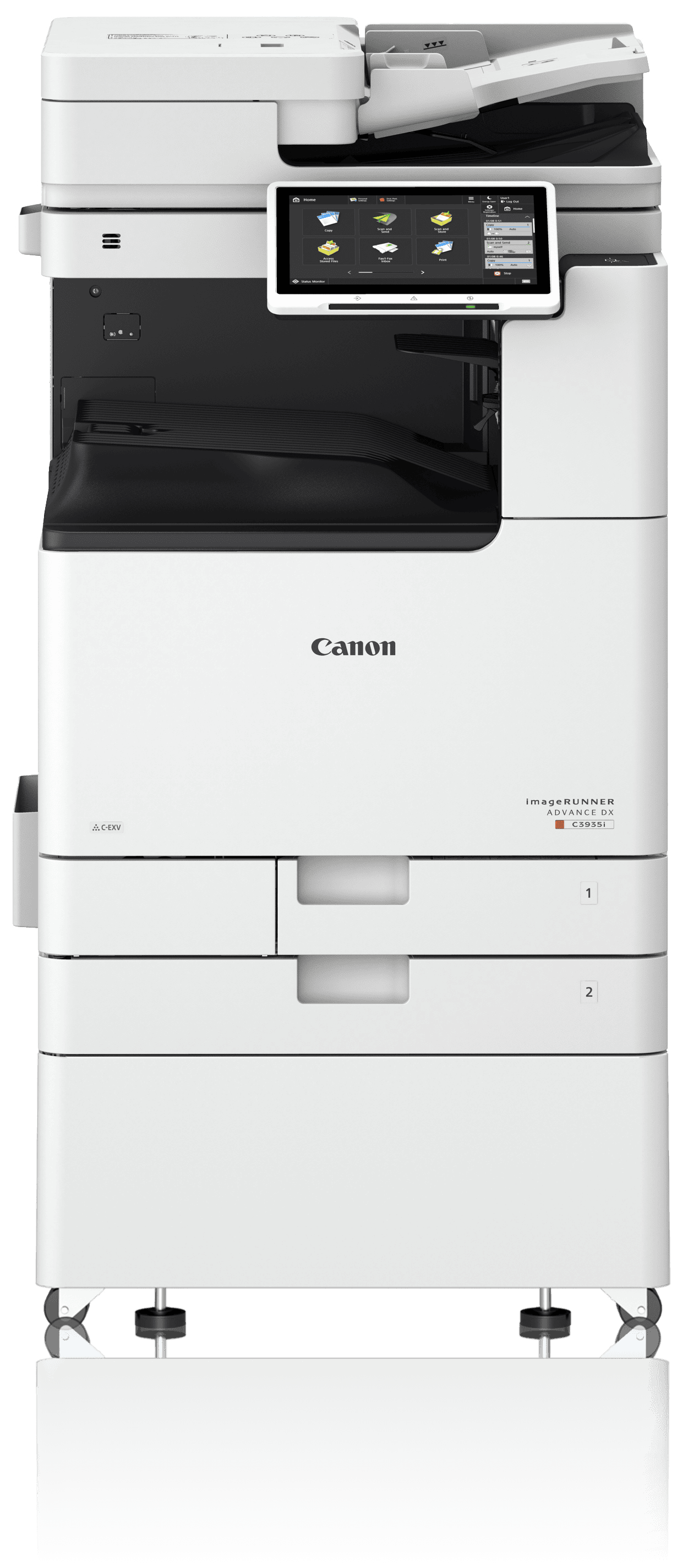 Canon A3 Farbkopierer mit 2 Papierkassetten und Unterschrank