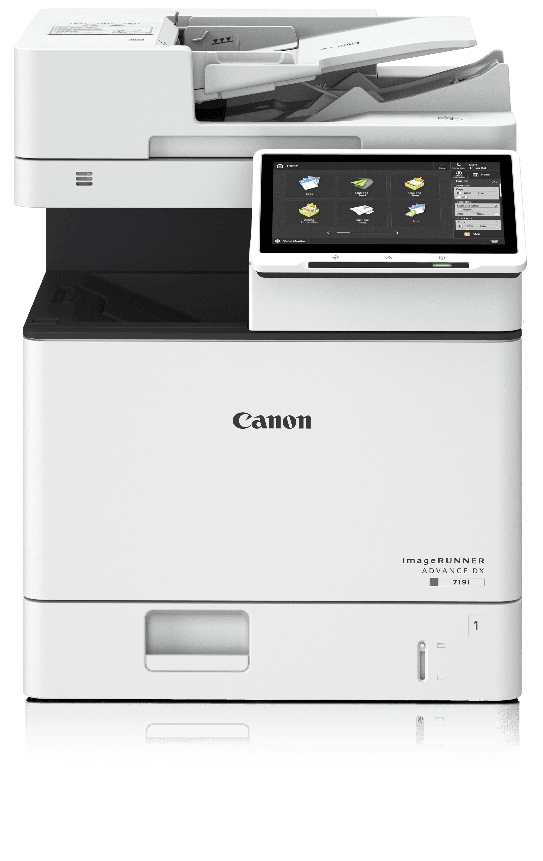 Canon A4 Schwarzweiß-Multifunktionssystem mit einer Kassette