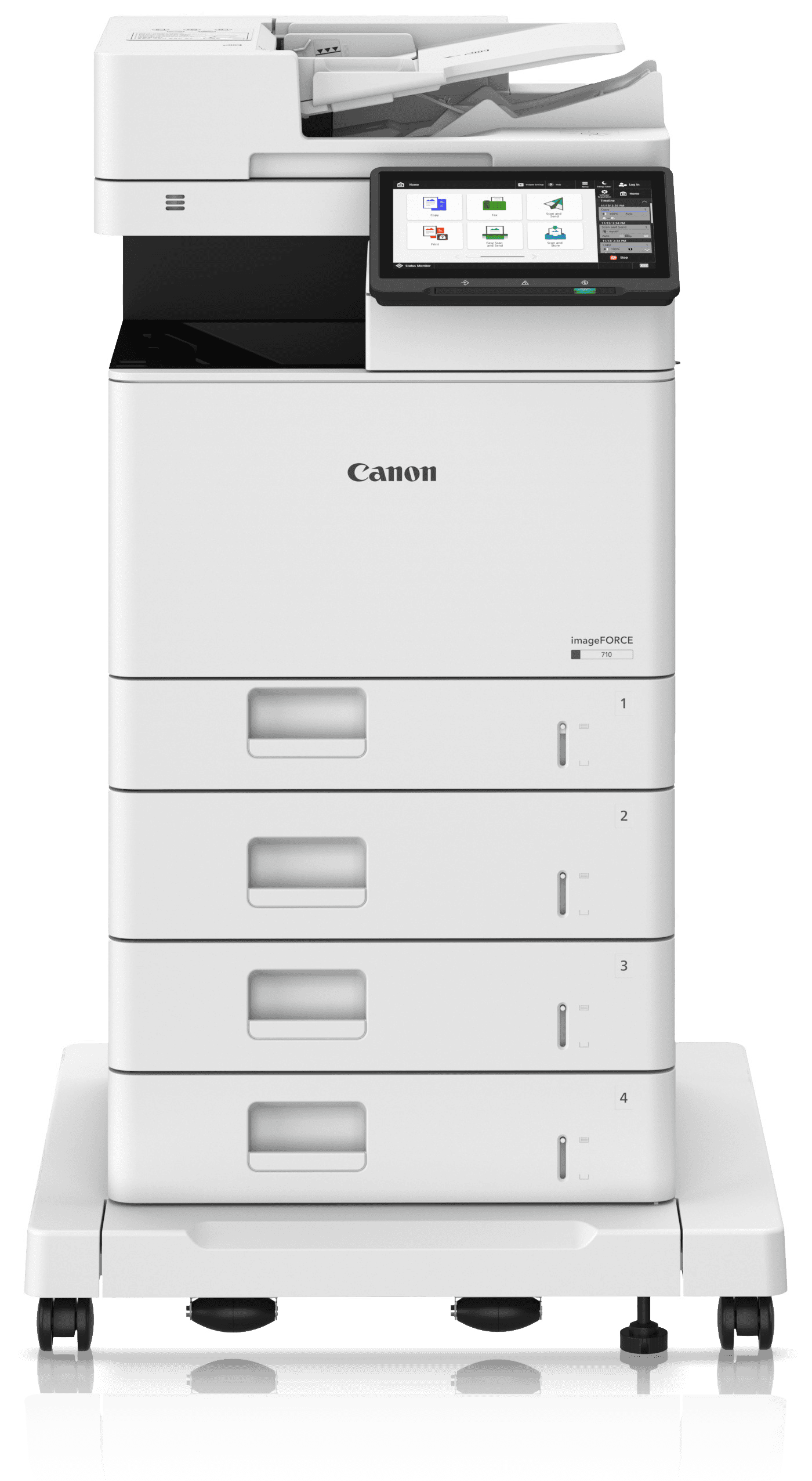 Canon imageFORCE 520/610/710-Serie 4 Canon imageFORCE 520 mit 4 Papierkassetten
